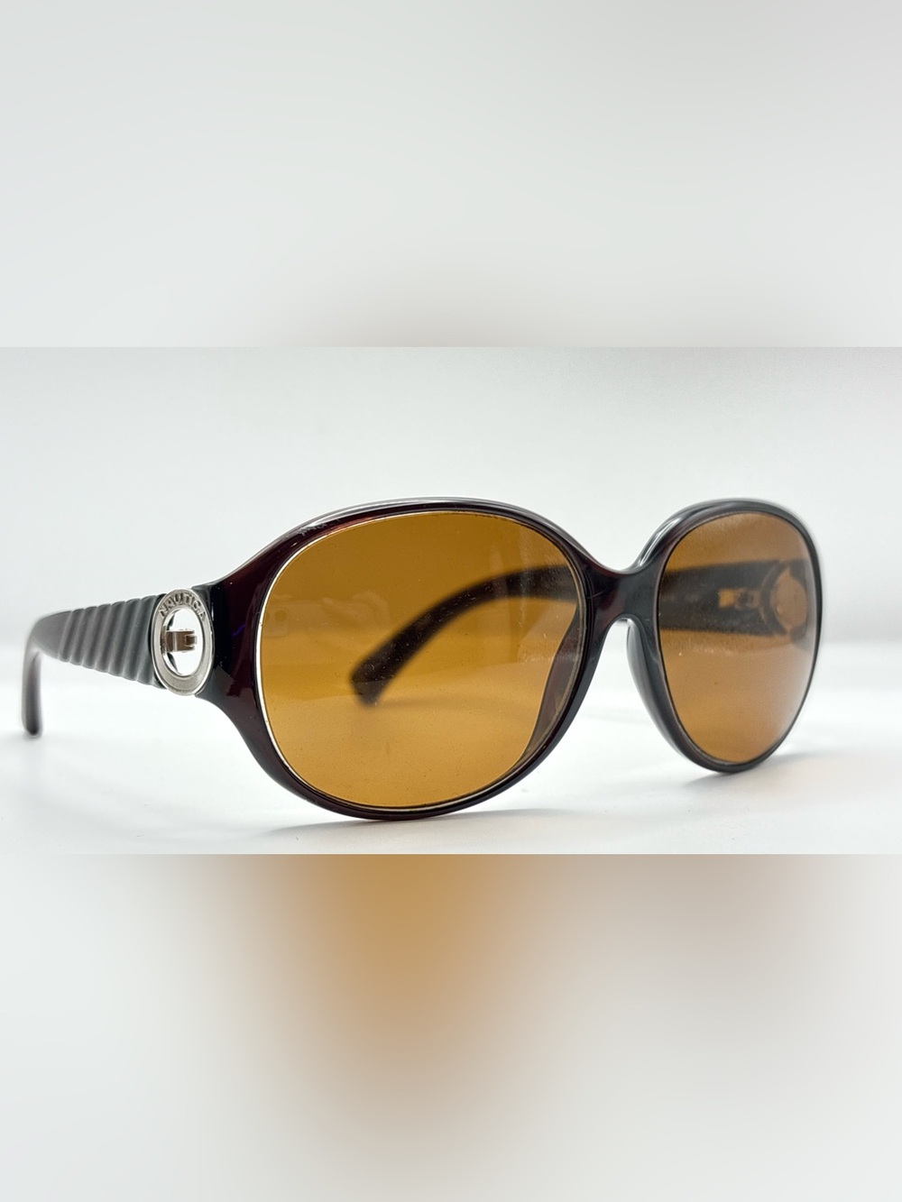Nautica N6144S Black Brown Oval Sunglasses Frames Only